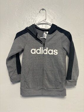 Boys size 7 adidas hoody sweatshirt, #A1216